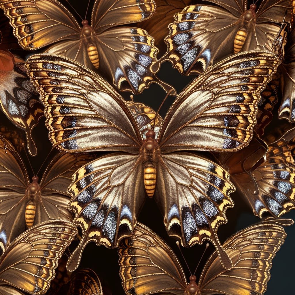 Sparkling Butterflies with Beaded Wings