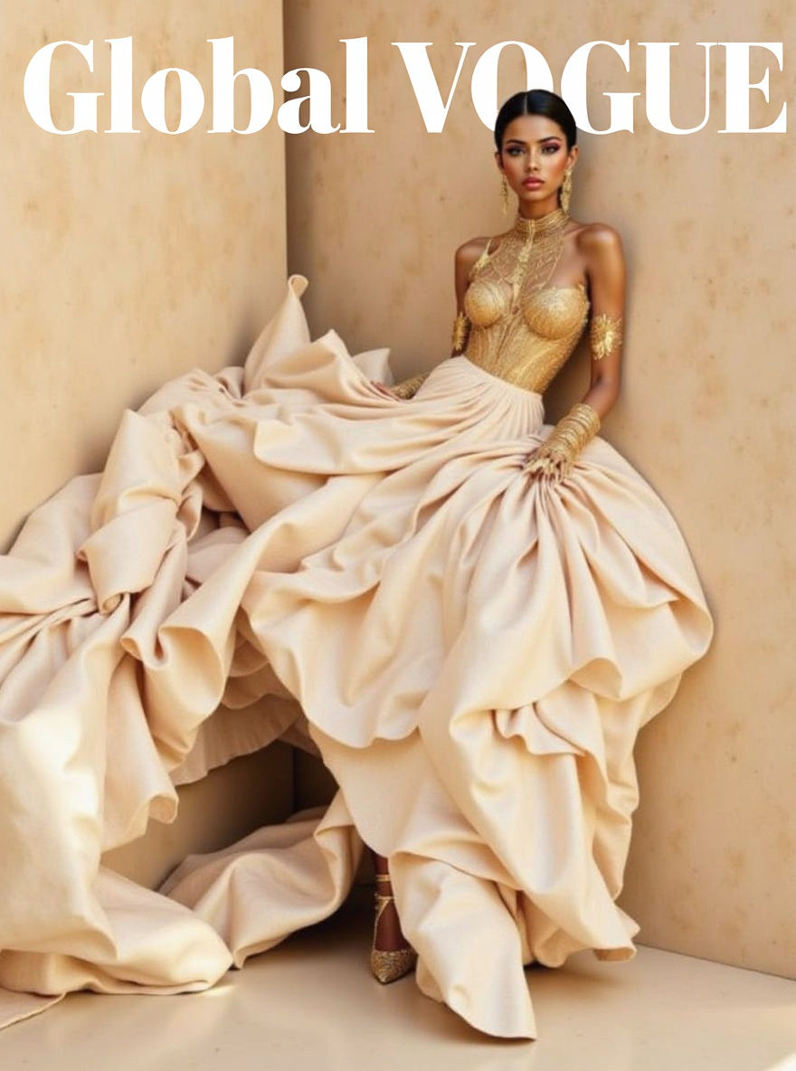 Global Vogue Cover: Haute Couture Meets Street Style