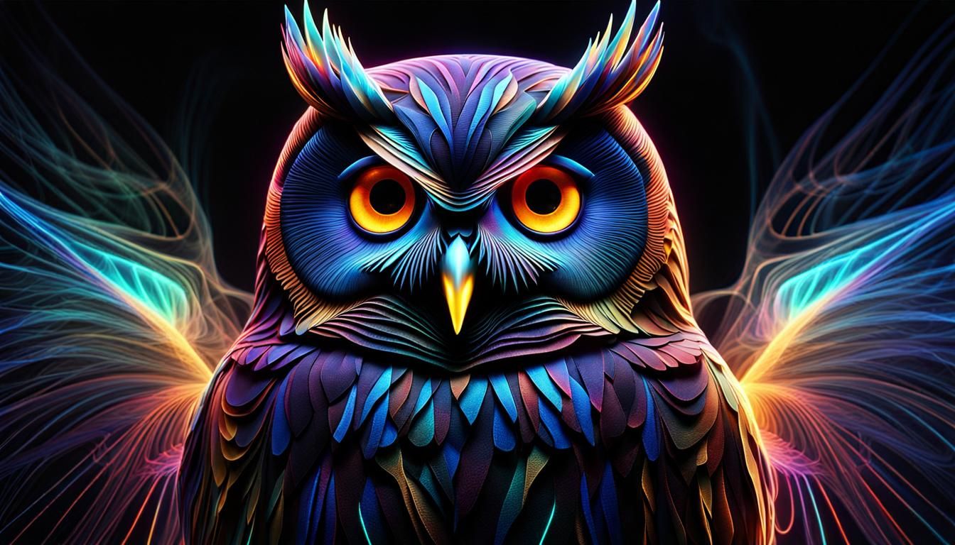 Portrait of an owl  /02  (16:9)