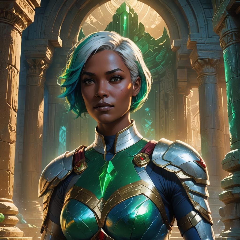 Heroic Powergirl and Deja Thoris Portrait