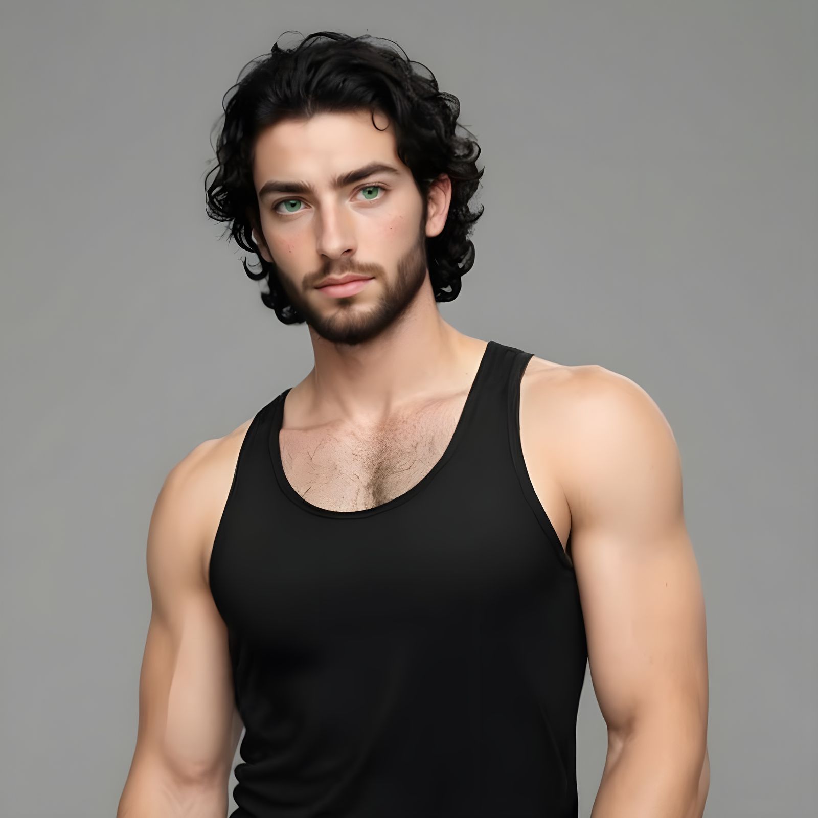 Young Cajun Man Portrait on White Background