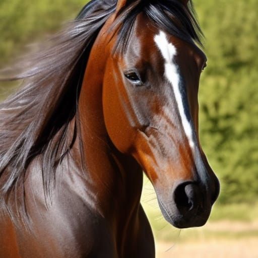 Beautiful Powerful Quarter Horse Portrait