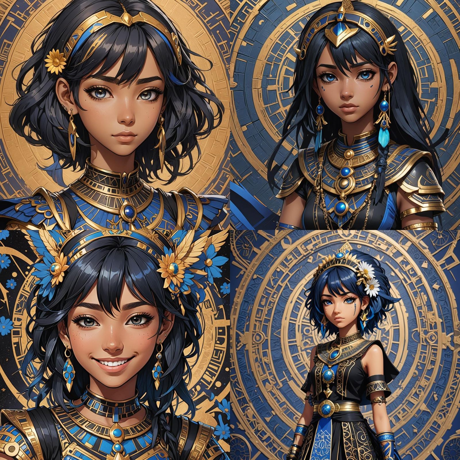 Egyptian Girl in Kingdom Hearts Anime Style