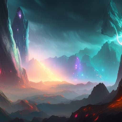 Nebula: Detailed Fantasy Concept Art in Deep Color