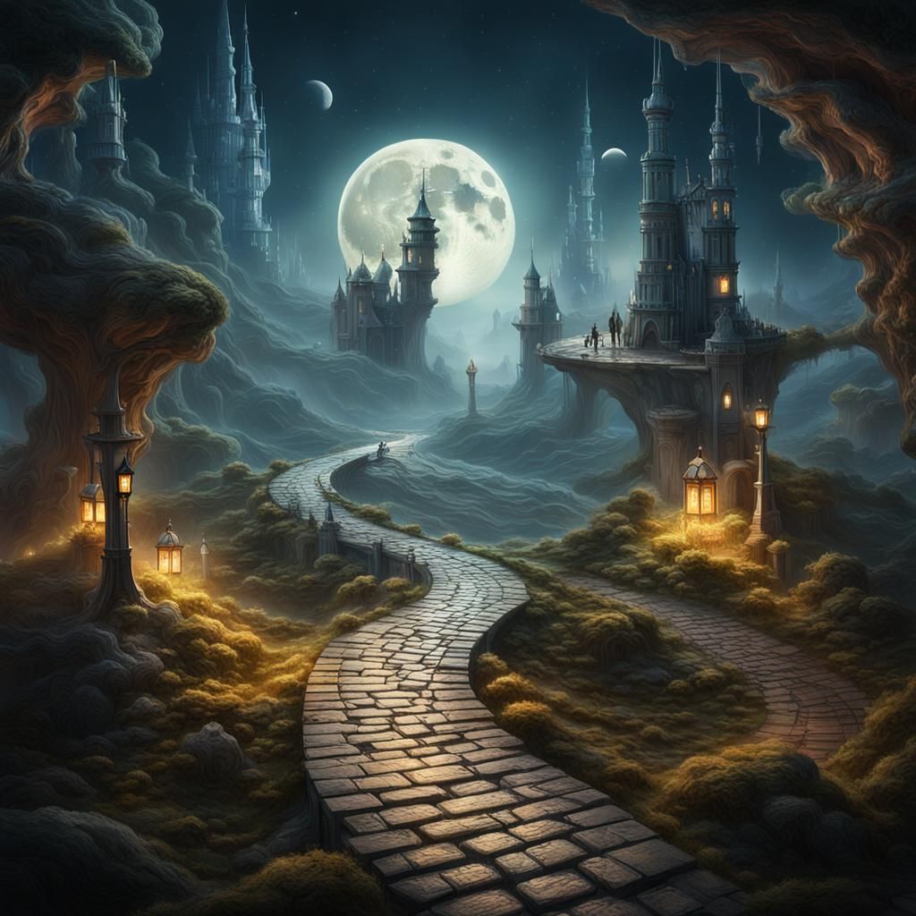 Miniature sci-fi world