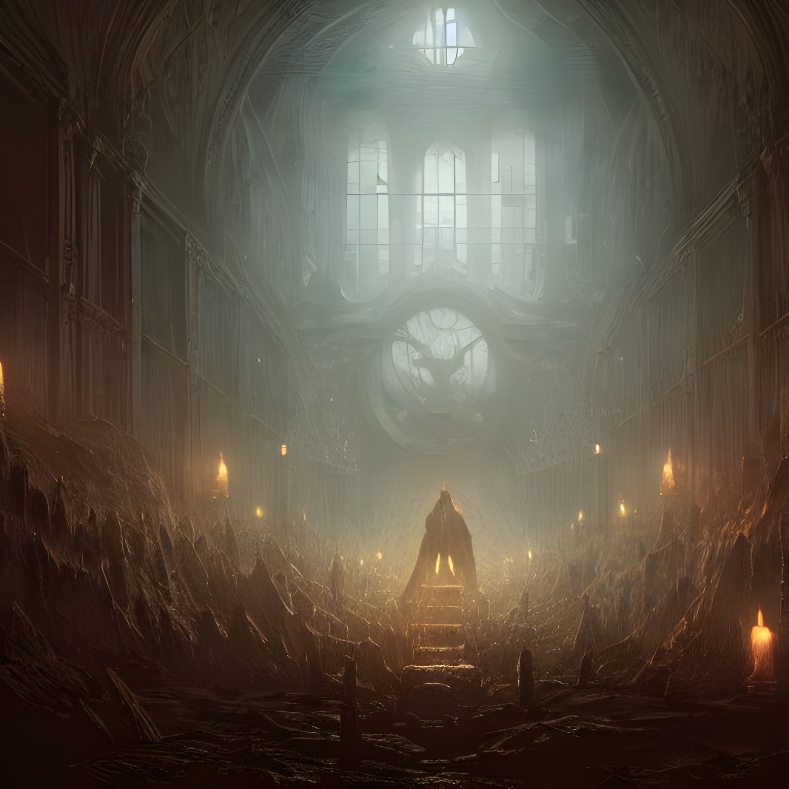 Void Arcanist Character Design with Volumetric Lighting