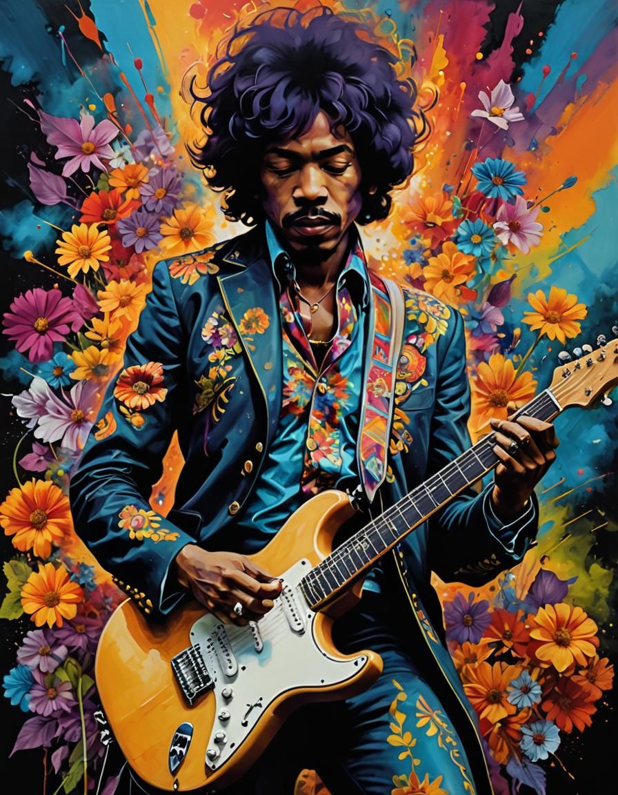 Jimi Flower Power Groovy 60