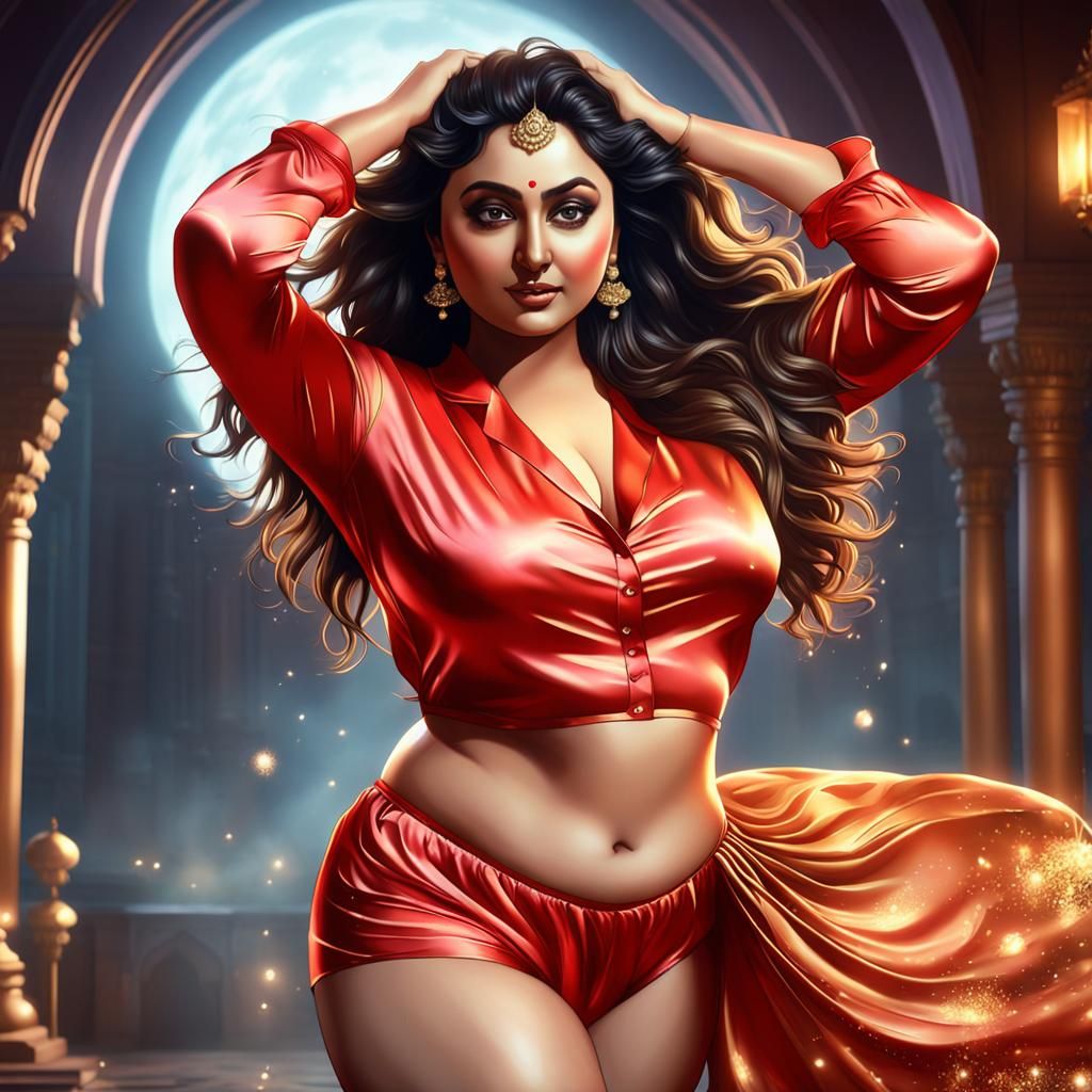 Fantasy Indian Beauty in Dark Fantasy Concept Art