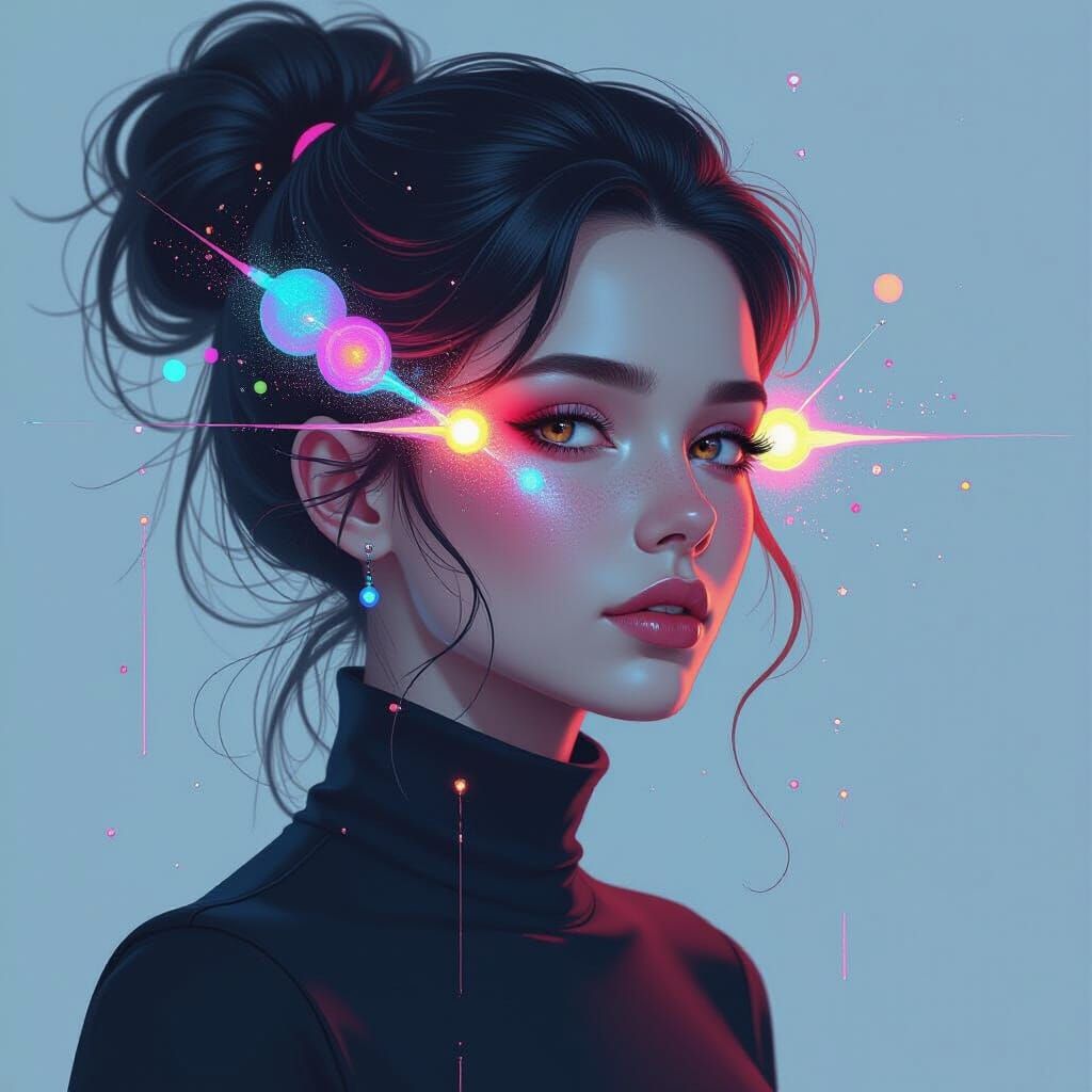 Abstract Entity in Digital Painting Style