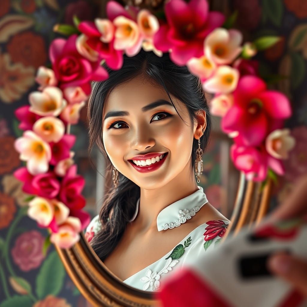 Balinese Kebaya Beauty in Vibrant Splendor