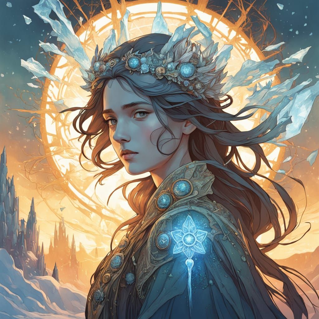 Louhi of Pohjola: Dark Fantasy Anime Portrait