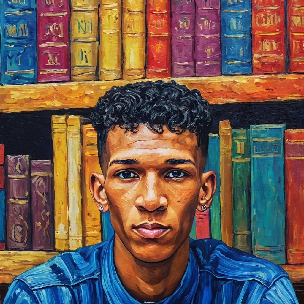 Magical Painter Portrait in Van Gogh Style