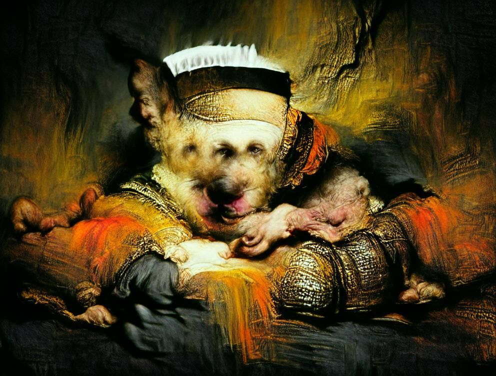 Rembrandt Inspired AI Art