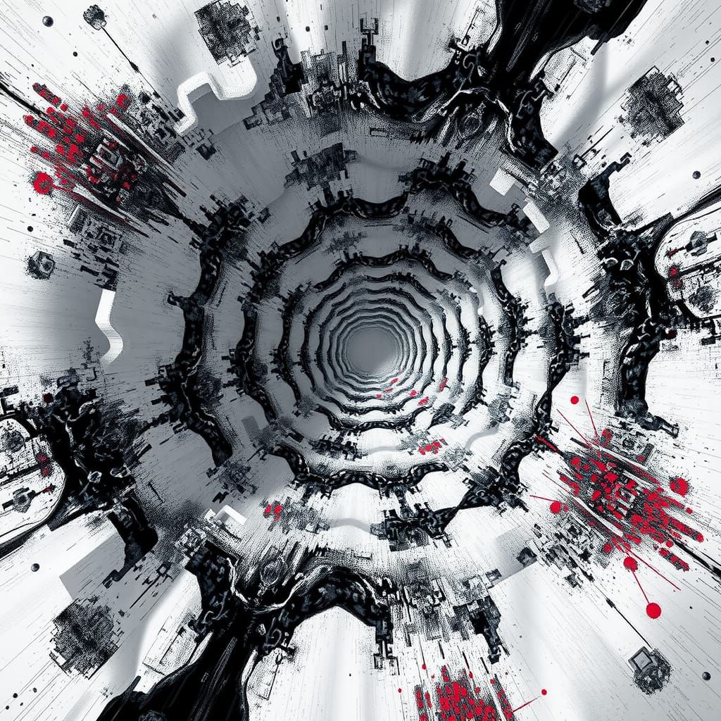 Infinite Nested Worlds: A Complex Abstract Matrix