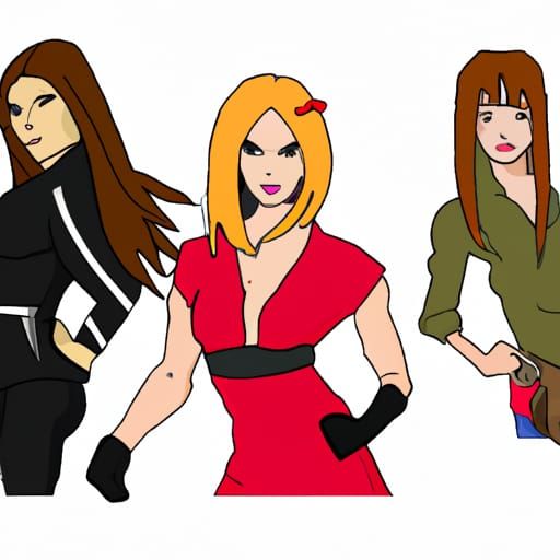 Fighting Game Characters as Black Widow