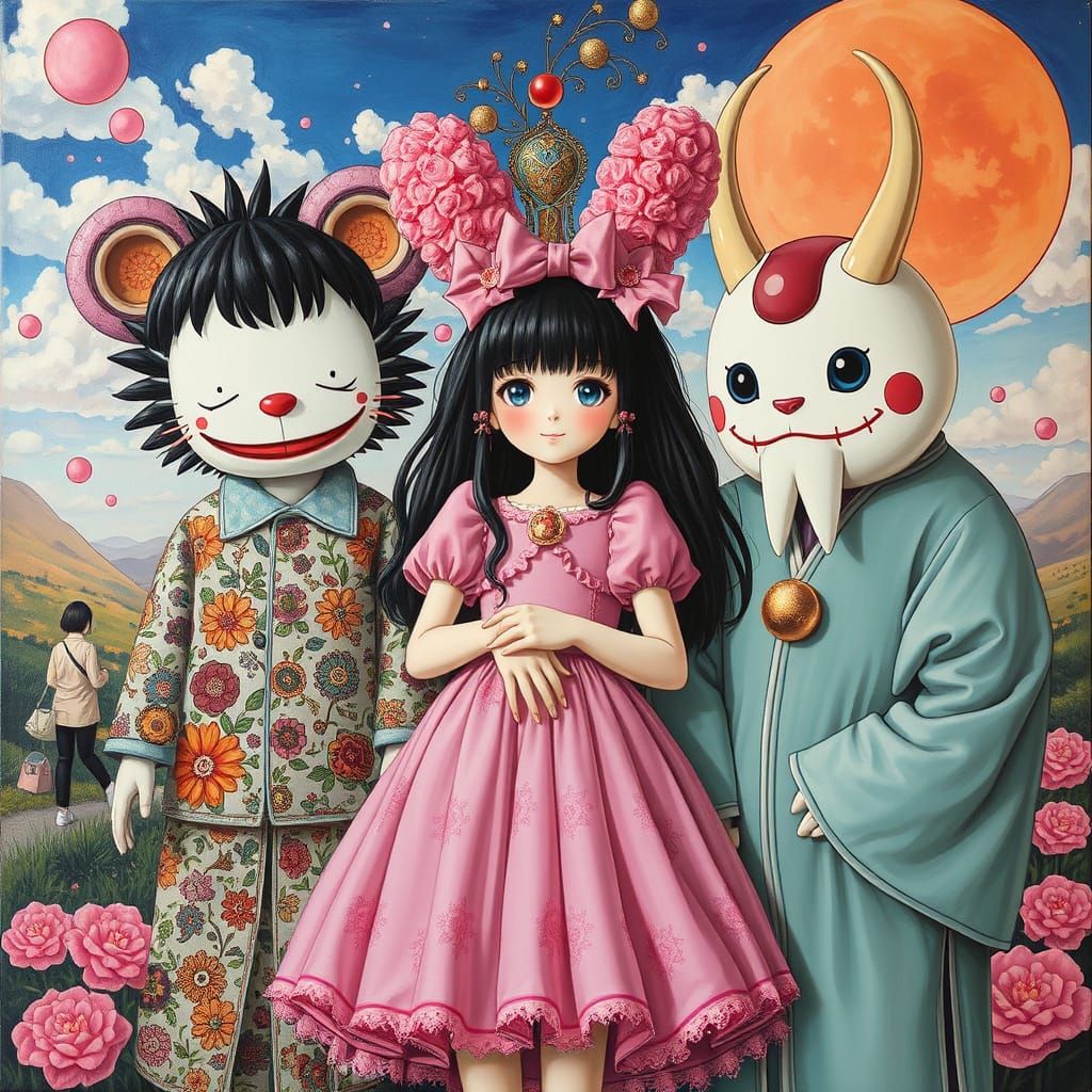 Anime Character Portrait in Pop Art Style