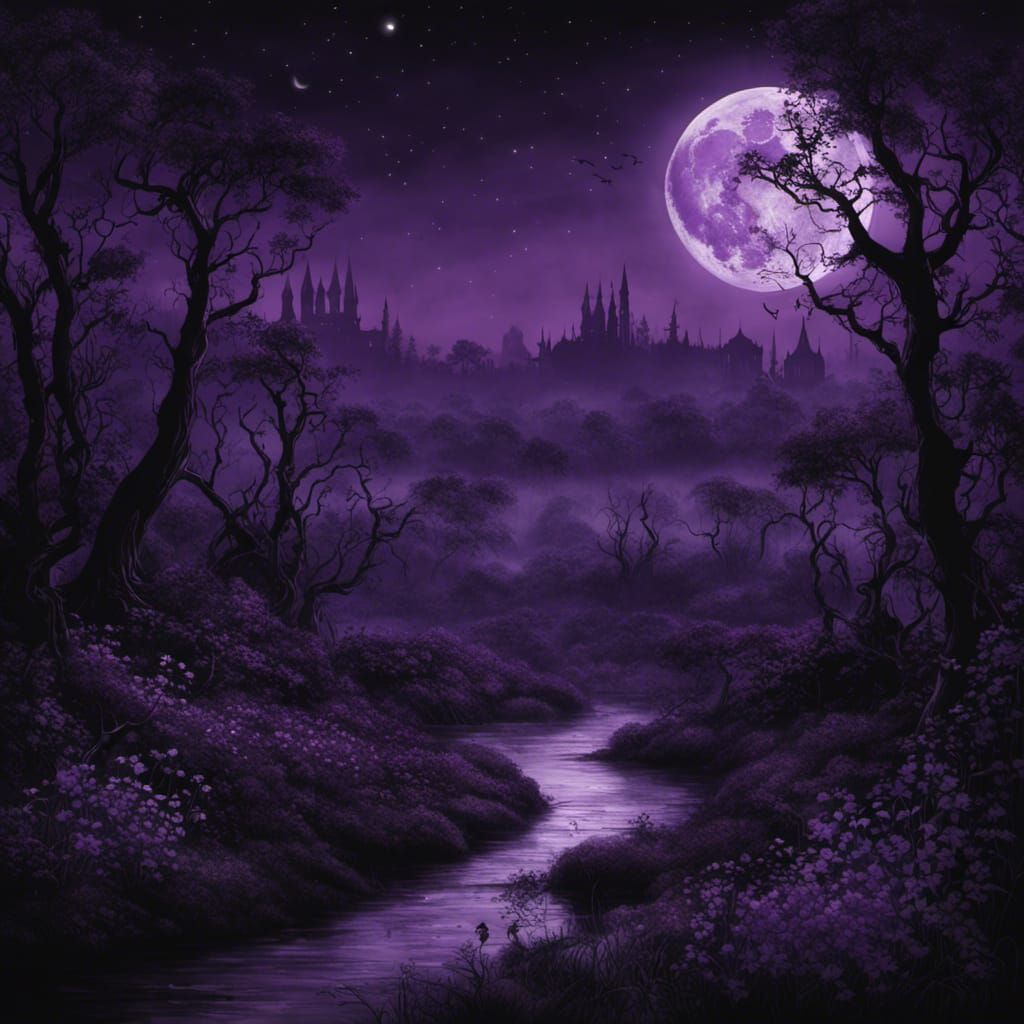 Gothic Purple Swamp in Burton Style