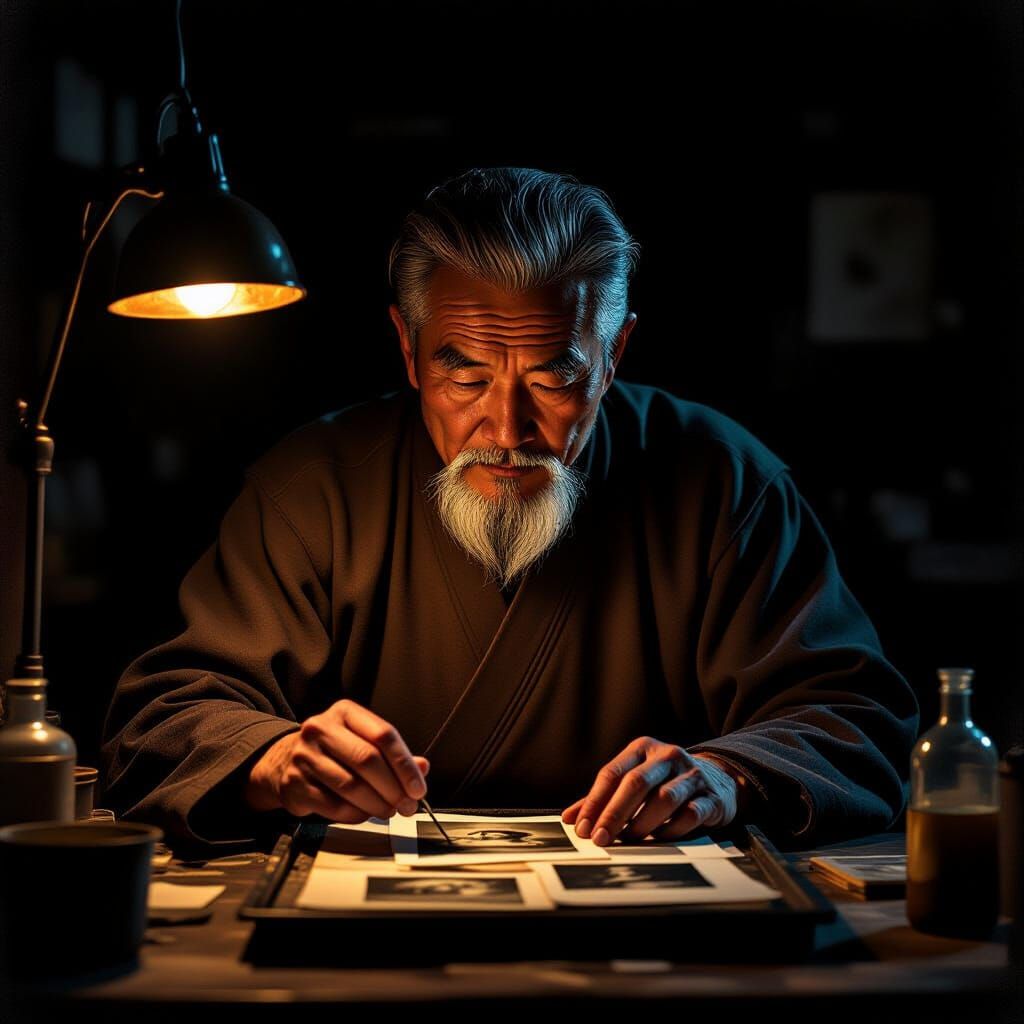 Darkroom Photography in Dutch Golden Age Style