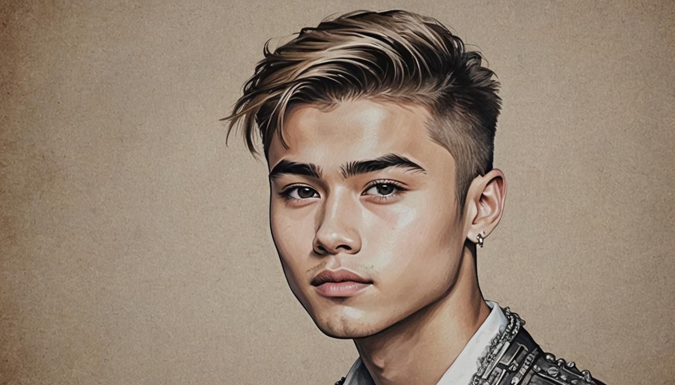 Attractive Male Portrait Inspired by Pop Art