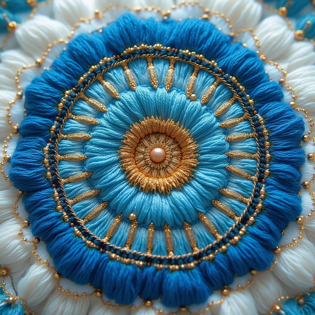 Ethereal Embroidery in Haute Couture Style