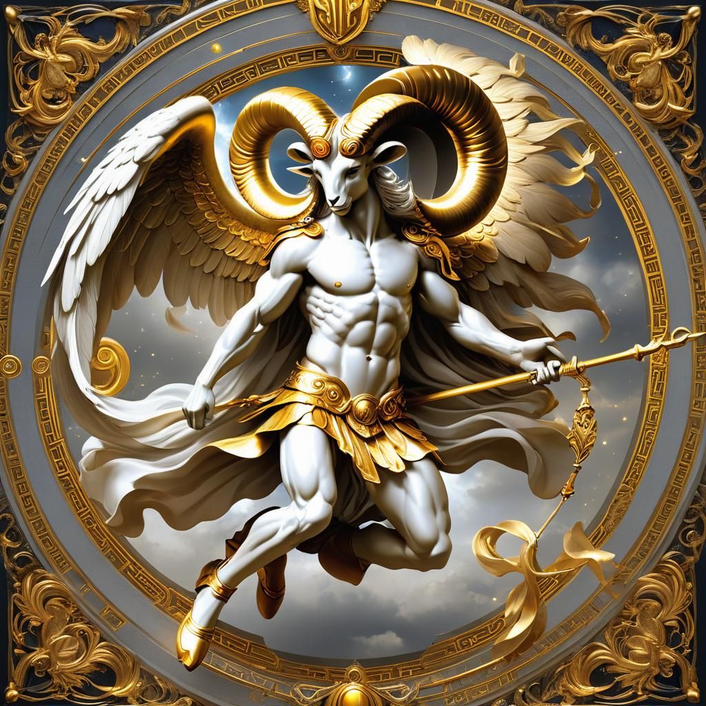 Mythical Angel Inspired by Ancient Greek Legend