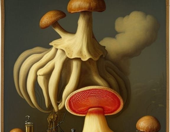 Wizards and Fly Agaric, Pieter Bruegel Style