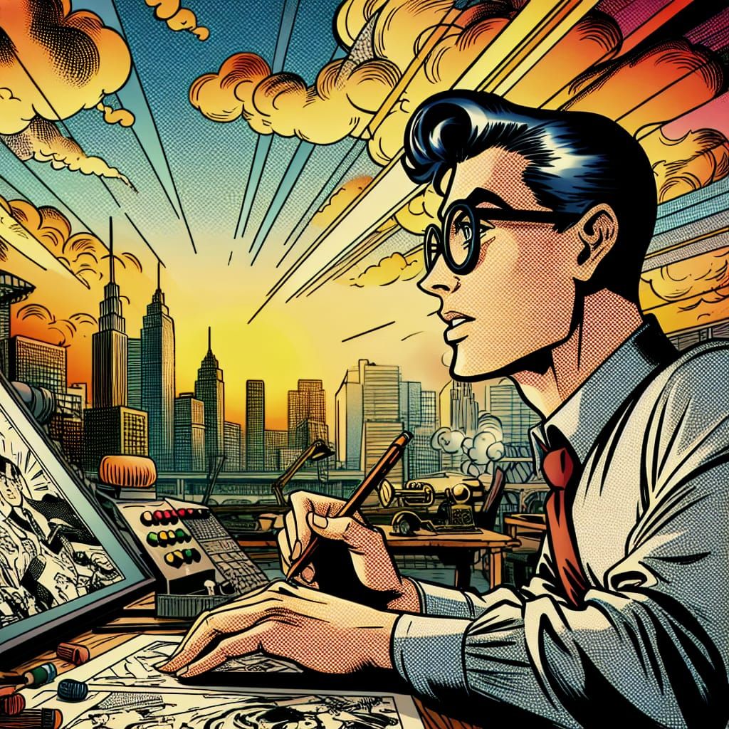Comic Art: Achieving Life Goals in Golden Age Style