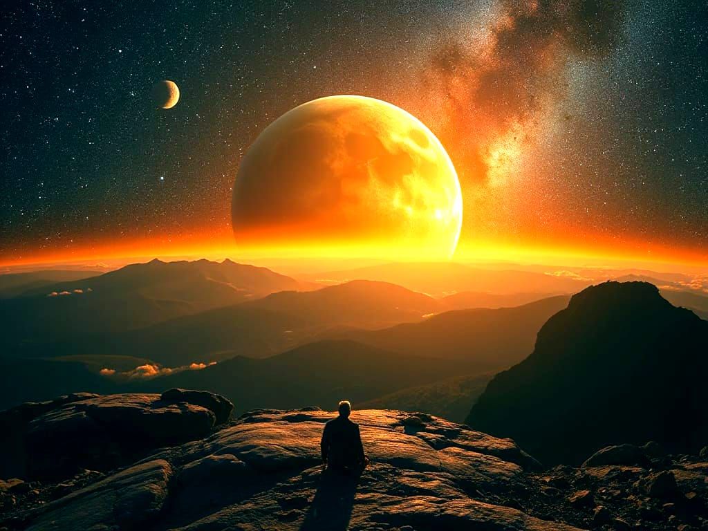 Hyperrealistic Multiverse Scene in Photorealistic Style