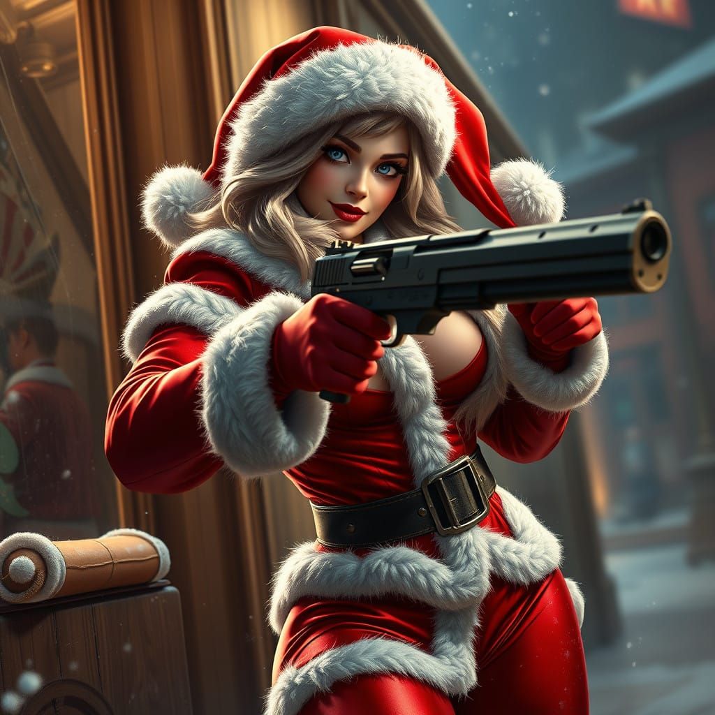 Saucy Santa Heist in a Glimmering Bank