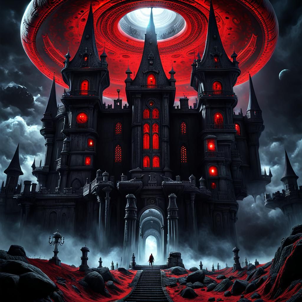 Crimson Encounter: A Haunting Extraterrestrial Spectacle in the Forbidden Alien Abode