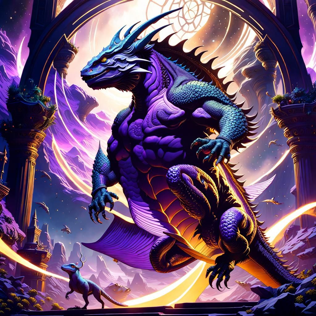 Lizard Rider: Dark Fantasy in Infinite Space