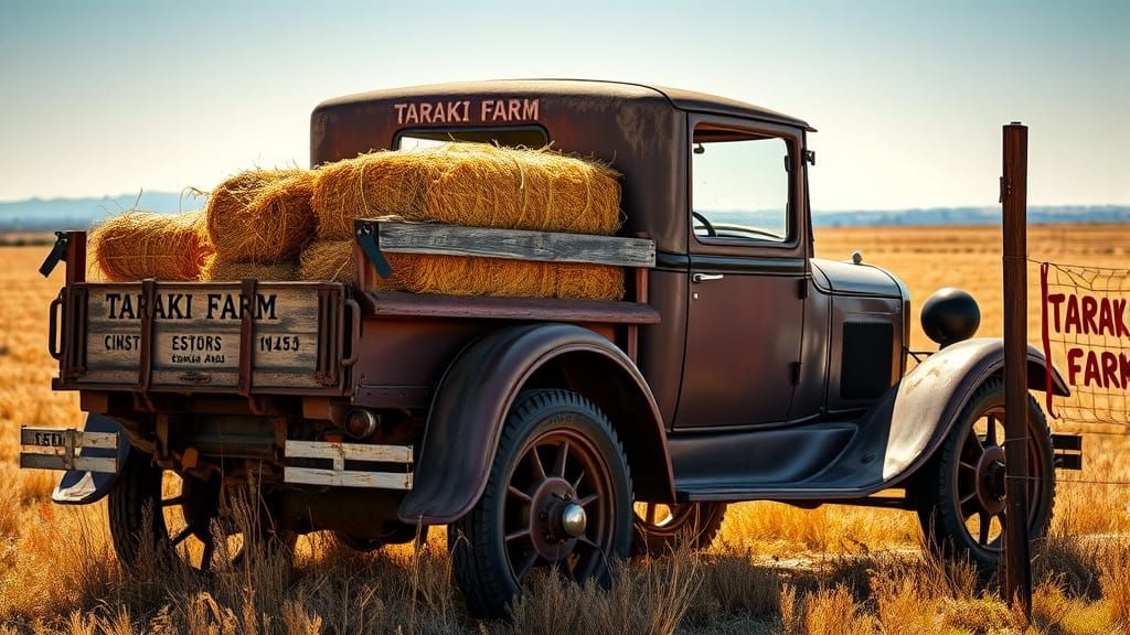 Ford Model A Truck at Taraki Farm, Photography Style