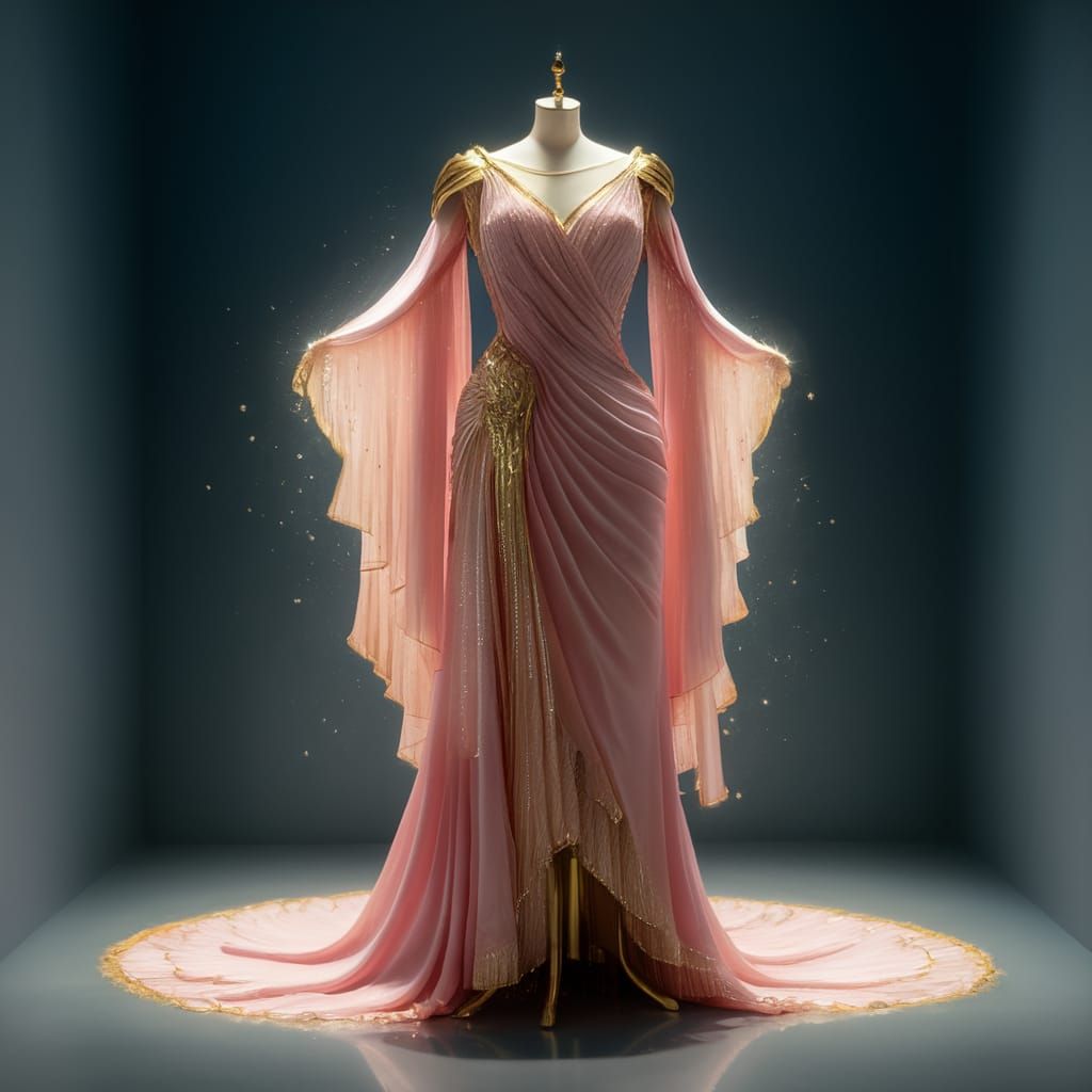 Fantasy Gown Inspired by Ancient Greek Fashion
