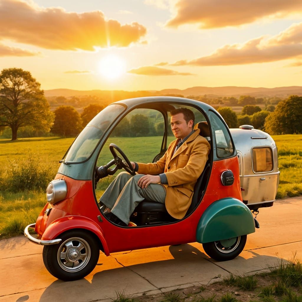 Invacar Pulling Airstream Trailer in the UK