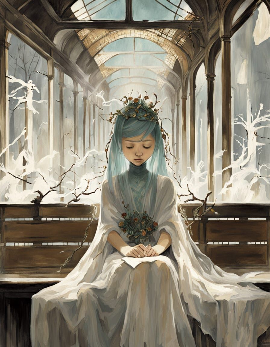 Ethereal Xianxia Maiden in Winter