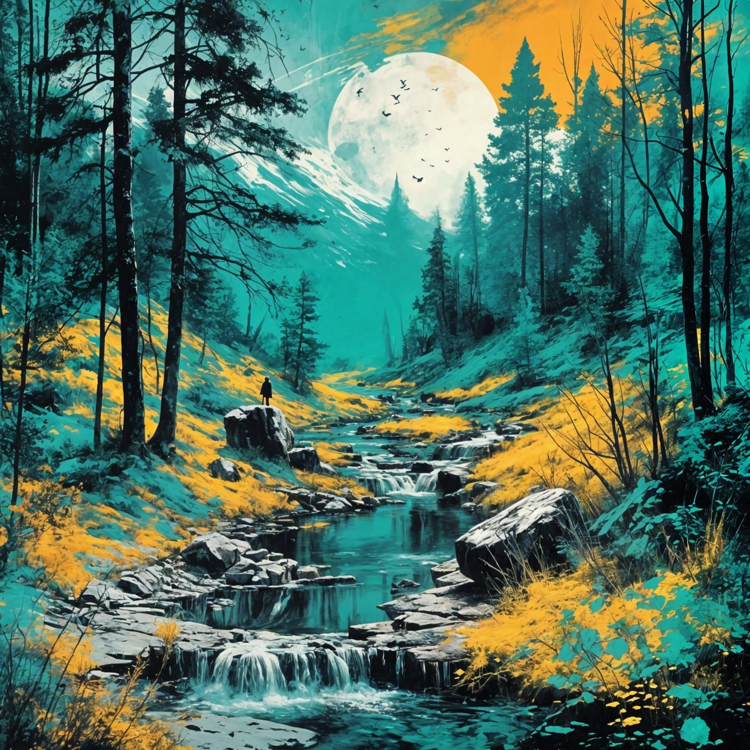 Between Worlds Story Unfolds in Pop Art Grunge