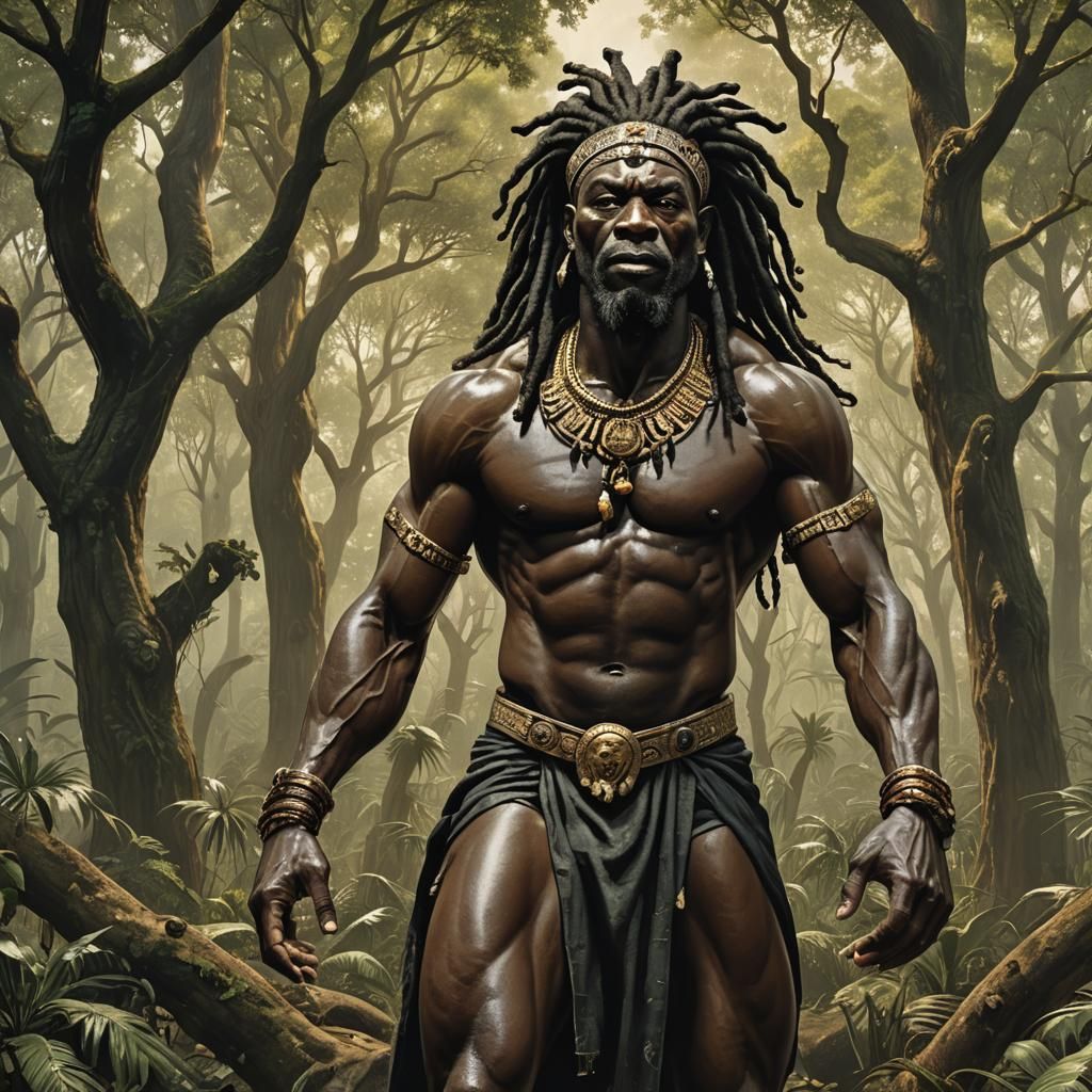 Ogun, God of Vitality in African Savanna