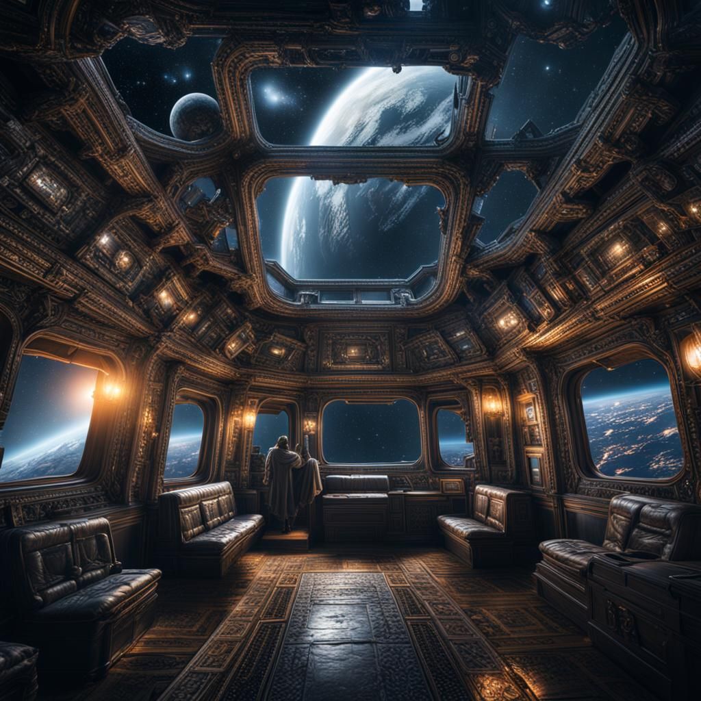 Hyperrealistic Haunting Scene: Lost in Time and Space
