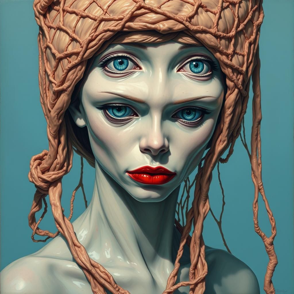 Surreal Fantasy: Fleshy Figures in a Dreamlike Style