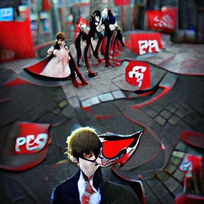 Stylized Figure in Motion: Japanese Animation Art