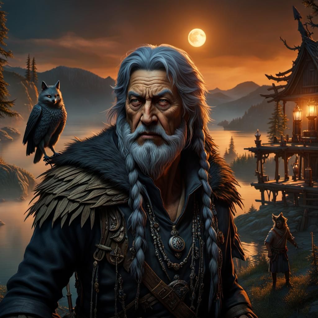 Enticing Baba Yaga with Werewolf at Lake Baikal