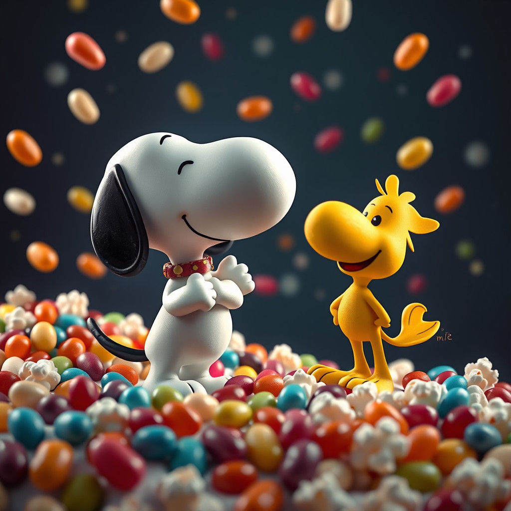 Snoopy and Woodstock's Snack Feast: Fantasy Concept Art
