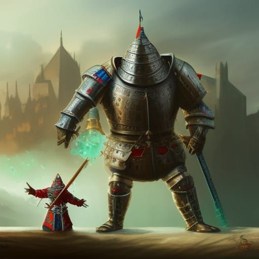 Epic Battle: Medieval Knight vs Marshmallow Man