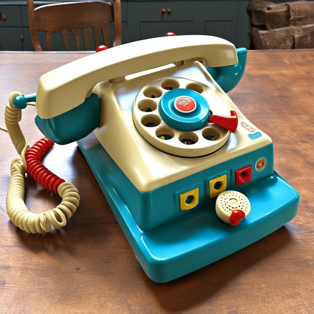 Vintage Fisher-Price Chatter Telephone Toy from 1961