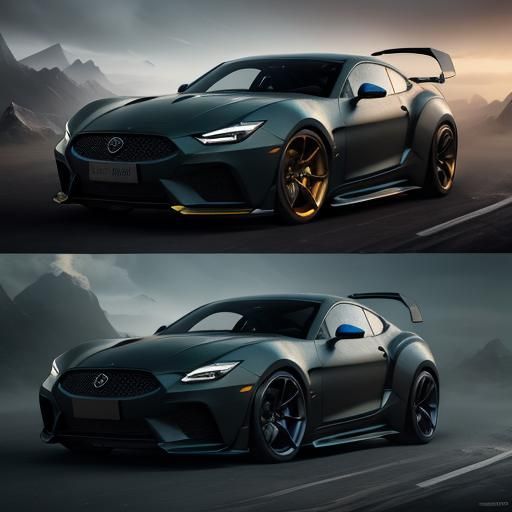 Fantastical Cool Cars in Detailed Matte Painting