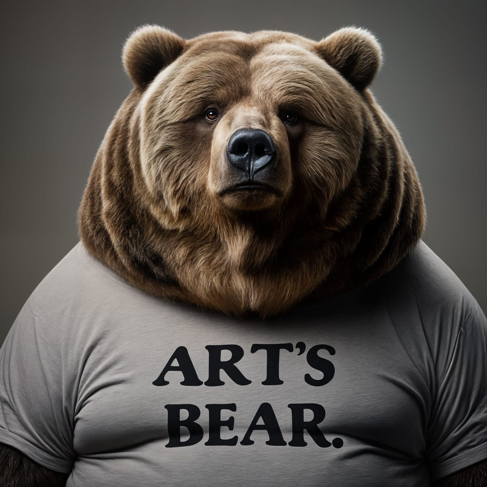Sophisticated Kodiak Bear in Studio, Photographic Masterpiec...