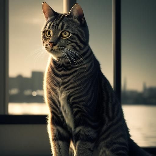 Hyperrealistic Cats with Intricate Details