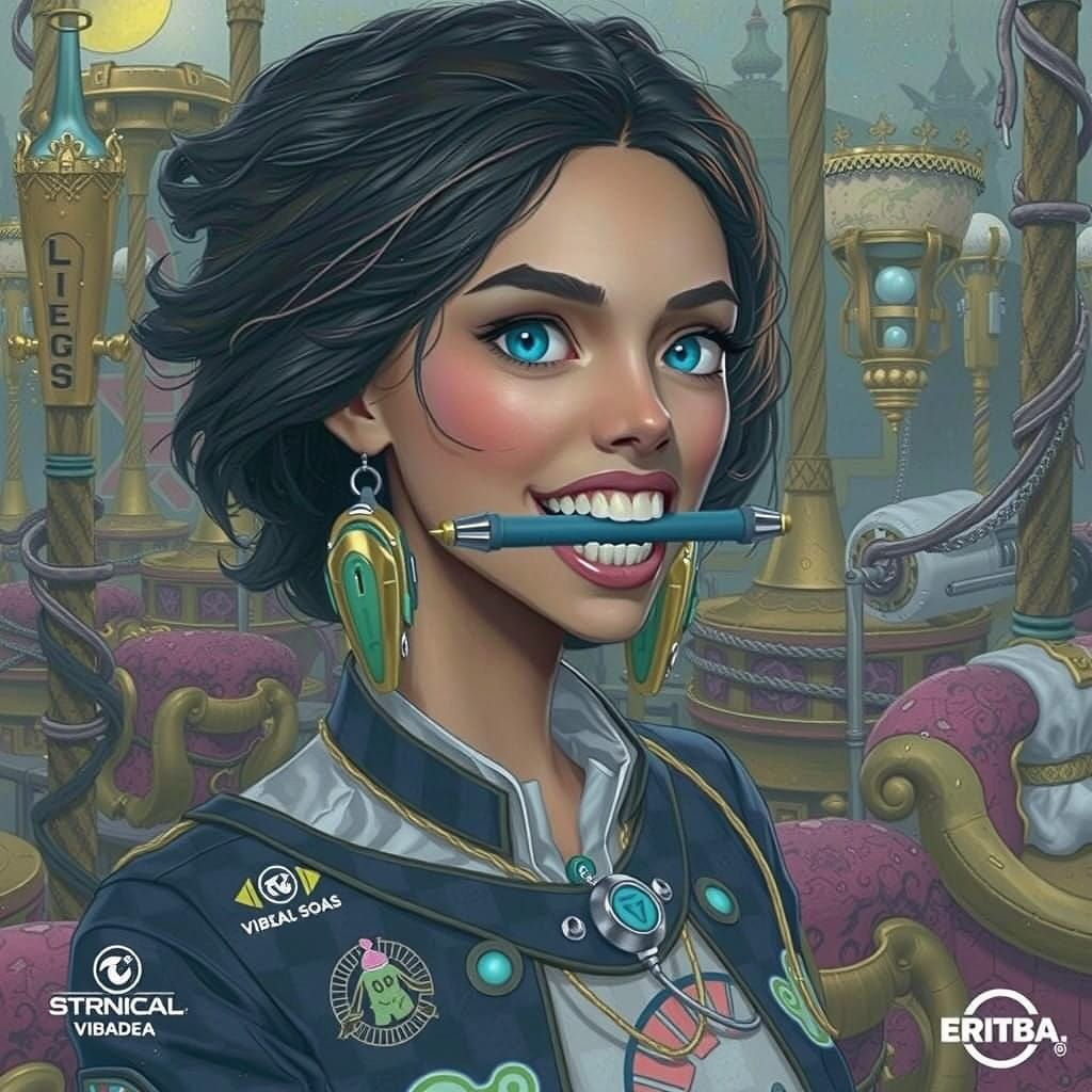 Futuristic Mouthpiece of Communication in a Fantastical Worl...