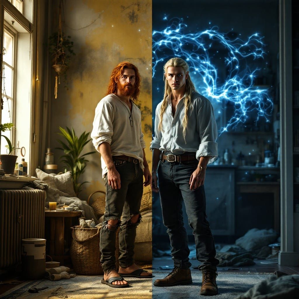 Ethereal Elf in Contrasting Realm