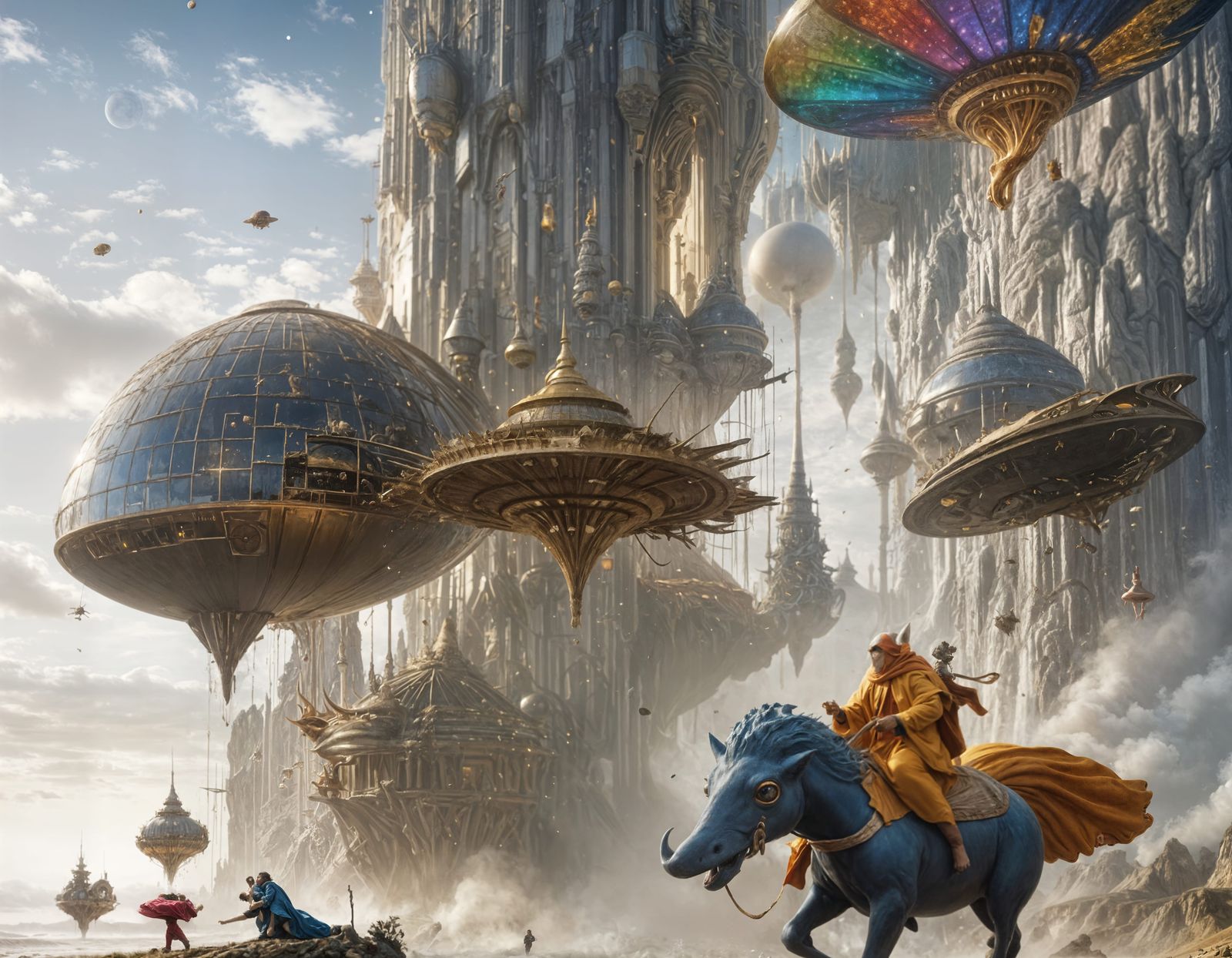 Fleeing the Cities on a Blue 'Horse'